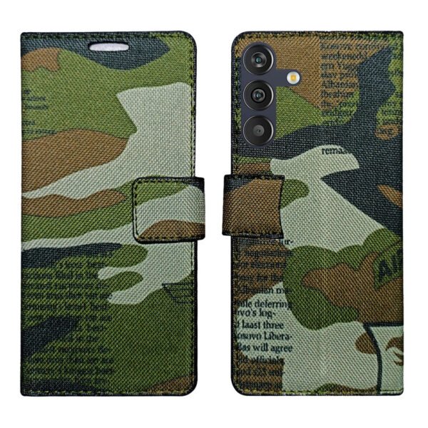 Dhar Flips Army Flip Cover Samsung M13 4G   | Leather Finish | Shock Proof | Magnetic Clouser | Light Weight | Compatible with Samsung M13 4G  Cover | Best Designer Cover For Samsung M13 4G