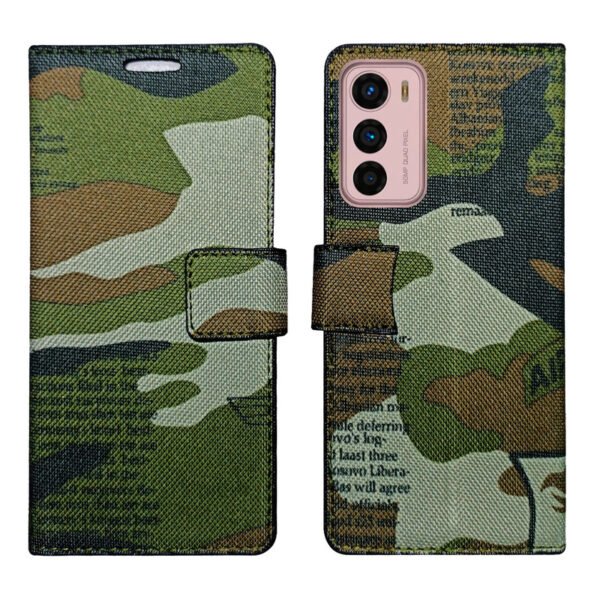 Dhar Flips Army Flip Cover Motorola G42   | Leather Finish | Shock Proof | Magnetic Clouser | Light Weight | Compatible with Motorola G42  Cover | Best Designer Cover For Motorola G42
