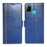 Dhar Flips Blue GP Flip Cover Infinix Smart 5A | Leather Finish | Shock Proof | Magnetic Clouser | Light Weight | Compatible with Infinix Smart 5A Cover | Best Designer Cover For Infinix Smart 5A