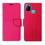 Dhar Flips Pink Dot Flip Cover Infinix Smart 5A | Leather Finish | Shock Proof | Magnetic Clouser | Light Weight | Compatible with Infinix Smart 5A Cover | Best Designer Cover For Infinix Smart 5A