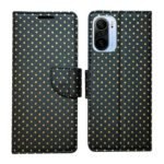 Dhar Flips Black Dot Flip Cover Mi 11X | Leather Finish | Shock Proof | Magnetic Clouser | Light Weight | Compatible with Mi 11X Cover | Best Designer Cover For Mi 11X