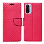 Dhar Flips Pink Dot Flip Cover Mi 11X | Leather Finish | Shock Proof | Magnetic Clouser | Light Weight | Compatible with Mi 11X Cover | Best Designer Cover For Mi 11X