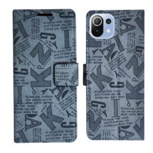 Dhar Flips Grey ATZ Flip Cover Mi 11 Lite | Leather Finish | Shock Proof | Magnetic Clouser | Light Weight | Compatible with Mi 11 Lite Cover | Best Designer Cover For Mi 11 Lite