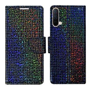 Dhar Flips Glitter Flip Cover One Plus Nord 2T 5G | Leather Finish | Shock Proof | Magnetic Clouser | Light Weight | Compatible with One Plus Nord 2T 5G Cover | Best Designer Cover For One Plus Nord 2T 5G