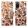 Dhar Flips Orange Pattern Flip Cover Oppo A53s | Leather Finish | Shock Proof | Magnetic Clouser | Light Weight | Compatible with Oppo A53s Cover | Best Designer Cover For Oppo A53s