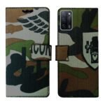 Dhar Flips Army Flip Cover Oppo A53s | Leather Finish | Shock Proof | Magnetic Clouser | Light Weight | Compatible with Oppo A53s Cover | Best Designer Cover For Oppo A53s