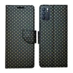 Dhar Flips Black Dot Flip Cover Oppo Reno 6 5G | Leather Finish | Shock Proof | Magnetic Clouser | Light Weight | Compatible with Oppo Reno 6 5G Cover | Best Designer Cover For Oppo Reno 6 5G