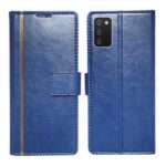 Dhar Flips Blue GP Flip Cover Samsung A03s | Leather Finish | Shock Proof | Magnetic Clouser | Light Weight | Compatible with Samsung A03s Cover | Best Designer Cover For Samsung A03s