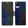 Dhar Flips Glitter Flip Cover Vivo Y73 | Leather Finish | Shock Proof | Magnetic Clouser | Light Weight | Compatible with Vivo Y73 Cover | Best Designer Cover For Vivo Y73