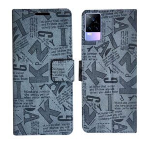 Dhar Flips Grey ATZ Flip Cover Vivo Y73 | Leather Finish | Shock Proof | Magnetic Clouser | Light Weight | Compatible with Vivo Y73 Cover | Best Designer Cover For Vivo Y73