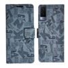 Dhar Flips Grey ATZ Flip Cover Vivo V21e 5G | Leather Finish | Shock Proof | Magnetic Clouser | Light Weight | Compatible with Vivo V21e 5G Cover | Best Designer Cover For Vivo V21e 5G