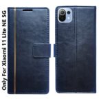 Dhar Flips Black GP Flip Cover Mi 11 Lite NE | Leather Finish | Shock Proof | Magnetic Clouser | Light Weight | Compatible with Mi 11 Lite NE Cover | Best Designer Cover For Mi 11 Lite NE