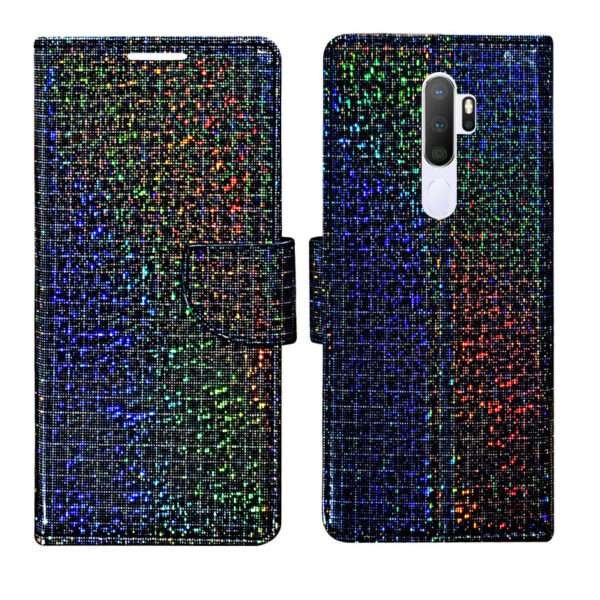 Dhar Flips Glitter Flip Cover Oppo A9 2020 | Leather Finish | Shock Proof | Magnetic Clouser | Light Weight | Compatible with Oppo A9 2020 Cover | Best Designer Cover For Oppo A9 2020