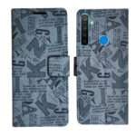 Dhar Flips Grey ATZ Flip Cover for Realme 5| Leather Finish | Shock Proof | Magnetic Clouser Compatible with Realme 5