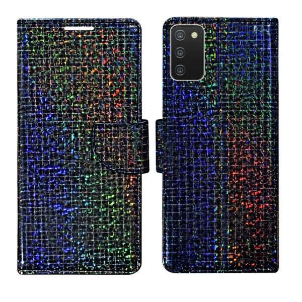 Dhar Flips Glitter Flip Cover Samsung A03s | Leather Finish | Shock Proof | Magnetic Clouser | Light Weight | Compatible with Samsung A03s Cover | Best Designer Cover For Samsung A03s