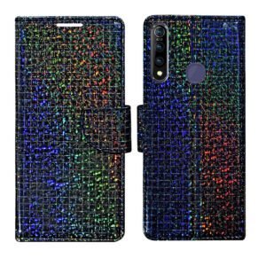 Dhar Flips Glitter Flip Cover Vivo Z1 Pro | Leather Finish | Shock Proof | Magnetic Clouser | Light Weight | Compatible with Vivo Z1 Pro Cover | Best Designer Cover For Vivo Z1 Pro