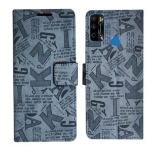 Dhar Flips Grey ATZ Flip Cover Infinix Smart 4 Plus | Leather Finish | Shock Proof | Magnetic Clouser | Light Weight | Compatible with Infinix Smart 4 Plus Cover | Best Designer Cover For Infinix Smart 4 Plus