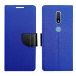 Dhar Flips Blue MRC Flip Cover Nokia 2.4 | Leather Finish | Shock Proof | Magnetic Clouser | Light Weight | Compatible with Nokia 2.4 Cover | Best Designer Cover For Nokia 2.4