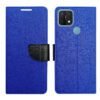 Dhar Flips Blue MRC Flip Cover Oppo A15 | Leather Finish | Shock Proof | Magnetic Clouser | Light Weight | Compatible with Oppo A15 Cover | Best Designer Cover For Oppo A15