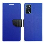 Dhar Flips Blue MRC Flip Cover Oppo A16 | Leather Finish | Shock Proof | Magnetic Clouser | Light Weight | Compatible with Oppo A16 Cover | Best Designer Cover For Oppo A16