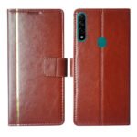 Dhar Flips Brown GP Flip Cover Oppo A31 | Leather Finish | Shock Proof | Magnetic Clouser | Light Weight | Compatible with Oppo A31 Cover | Best Designer Cover For Oppo A31