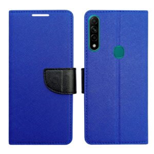 Dhar Flips Blue MRC Flip Cover Oppo A31 | Leather Finish | Shock Proof | Magnetic Clouser | Light Weight | Compatible with Oppo A31 Cover | Best Designer Cover For Oppo A31