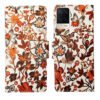 Dhar Flips Orange Pattern Flip Cover Oppo A54 | Leather Finish | Shock Proof | Magnetic Clouser | Light Weight | Compatible with Oppo A54 Cover | Best Designer Cover For Oppo A54