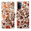 Dhar Flips Orange Pattern Flip Cover Oppo A74 | Leather Finish | Shock Proof | Magnetic Clouser | Light Weight | Compatible with Oppo A74 Cover | Best Designer Cover For Oppo A74