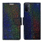 Dhar Flips Glitter Flip Cover Oppo A74 | Leather Finish | Shock Proof | Magnetic Clouser | Light Weight | Compatible with Oppo A74 Cover | Best Designer Cover For Oppo A74