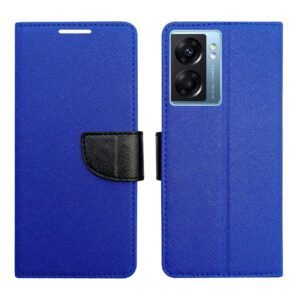 Dhar Flips Blue MRC Flip Cover Oppo K10 5G   | Leather Finish | Shock Proof | Magnetic Clouser | Light Weight | Compatible with Oppo K10 5G  Cover | Best Designer Cover For Oppo K10 5G