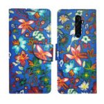 Dhar Flips Blue Pattern Flip Cover Oppo Reno 2Z | Leather Fainish | Shock Proof | Magnetic Clouser | Light Weight | Compatible with Oppo Reno 2Z Cover | Best Designer Cover For Oppo Reno 2Z