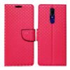 Dhar Flips Pink Dot Flip Cover Oppo F11 | Leather Finish | Shock Proof | Magnetic Clouser | Light Weight | Compatible with Oppo F11 Cover | Best Designer Cover For Oppo F11