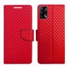 Dhar Flips Red Dot Flip Cover Oppo F19 | Leather Finish | Shock Proof | Magnetic Clouser | Light Weight | Compatible with Oppo F19 Cover | Best Designer Cover For Oppo F19