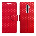 Dhar Flips Red Dot Flip Cover Oppo Reno 2Z | Leather Finish | Shock Proof | Magnetic Clouser | Light Weight | Compatible with Oppo Reno 2Z Cover | Best Designer Cover For Oppo Reno 2Z