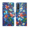 Dhar Flips Blue Pattern Flip Cover Oppo Reno 3 Pro | Leather Finish | Shock Proof | Magnetic Clouser | Light Weight | Compatible with Oppo Reno 3 Pro Cover | Best Designer Cover For Oppo Reno 3 Pro