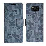 Dhar Flips Grey ATZ Flip Cover Poco X3 | Leather Finish | Shock Proof | Magnetic Clouser | Light Weight | Compatible with Poco X3 Cover | Best Designer Cover For Poco X3