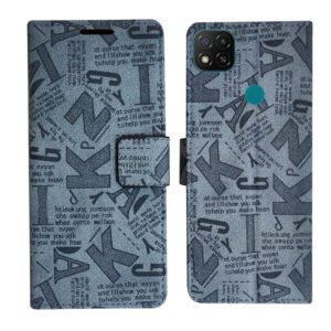 Dhar Flips Grey ATZ Flip Cover Redmi 9 | Leather Finish | Shock Proof | Magnetic Clouser | Light Weight | Compatible with Redmi 9 Cover | Best Designer Cover For Redmi 9