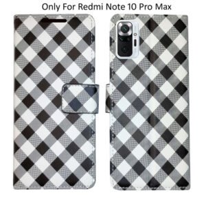 Dhar Flips Lungi Flip Cover Redmi 10 Pro Max | Leather Finish | Shock Proof | Magnetic Clouser | Light Weight | Compatible with Redmi 10 Pro Max Cover | Best Designer Cover For Redmi 10 Pro Max