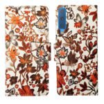 Dhar Flips Orange Pattern Flip Cover Samsung J6 Plus | Leather Finish | Shock Proof | Magnetic Clouser | Light Weight | Compatible with Samsung J6 Plus Cover | Best Designer Cover For Samsung J6 Plus