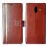 Dhar Flips Brown GP Flip Cover Samsung J6 Plus | Leather Finish | Shock Proof | Magnetic Clouser | Light Weight | Compatible with Samsung J6 Plus Cover | Best Designer Cover For Samsung J6 Plus