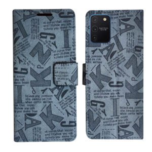 Dhar Flips Grey ATZ Flip Cover Samsung S10 Lite | Leather Finish | Shock Proof | Magnetic Clouser | Light Weight | Compatible with Samsung S10 Lite Cover | Best Designer Cover For Samsung S10 Lite