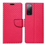 Dhar Flips Pink Dot Flip Cover Samsung S20 FE | Leather Finish | Shock Proof | Magnetic Clouser | Light Weight | Compatible with Samsung S20 FE Cover | Best Designer Cover For Samsung S20 FE