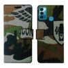 Dhar Flips Army Flip Cover Tecno Spark 7T | Leather Finish | Shock Proof | Magnetic Clouser | Light Weight | Compatible with Tecno Spark 7T Cover | Best Designer Cover For Tecno Spark 7T