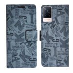 Dhar Flips Grey ATZ Flip Cover Vivo V21 5G | Leather Finish | Shock Proof | Magnetic Clouser | Light Weight | Compatible with Vivo V21 5G Cover | Best Designer Cover For Vivo V21 5G