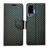 Dhar Flips Black Dot Flip Cover Vivo X50 Pro | Leather Finish | Shock Proof | Magnetic Clouser | Light Weight | Compatible with Vivo X50 Pro Cover | Best Designer Cover For Vivo X50 Pro