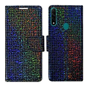 Dhar Flips Glitter Flip Cover Oppo A31 | Leather Finish | Shock Proof | Magnetic Clouser | Light Weight | Compatible with Oppo A31 Cover | Best Designer Cover For Oppo A31