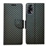 Dhar Flips Black Dot Flip Cover Oppo F19 | Leather Finish | Shock Proof | Magnetic Clouser | Light Weight | Compatible with Oppo F19 Cover | Best Designer Cover For Oppo F19