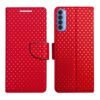 Dhar Flips Red Dot Flip Cover Oppo Reno 4 Pro | Leather Finish | Shock Proof | Magnetic Clouser | Light Weight | Compatible with Oppo Reno 4 Pro Cover | Best Designer Cover For Oppo Reno 4 Pro