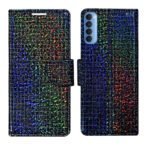 Dhar Flips Glitter Flip Cover Oppo Reno 4 Pro | Leather Finish | Shock Proof | Magnetic Clouser | Light Weight | Compatible with Oppo Reno 4 Pro Cover | Best Designer Cover For Oppo Reno 4 Pro