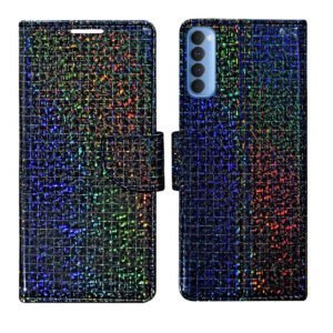 Dhar Flips Glitter Flip Cover Oppo Reno 4 Pro | Leather Finish | Shock Proof | Magnetic Clouser | Light Weight | Compatible with Oppo Reno 4 Pro Cover | Best Designer Cover For Oppo Reno 4 Pro